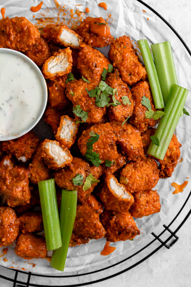 Baked Buffalo Chicken Nuggets (2 Ways!)